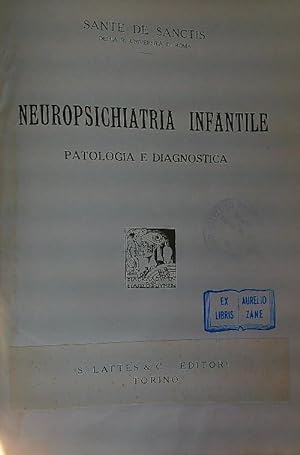 Bild des Verkufers fr Neuropsichiatria infantile. Patologia e diagnostica zum Verkauf von Librodifaccia