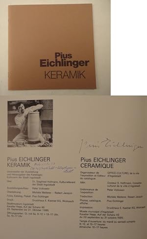 Pius Eichlinger, Keramik. Vorwort von Peter Schnell