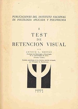 Bild des Verkufers fr TEST DE RETENCIN VISUAL zum Verkauf von Librera Torren de Rueda