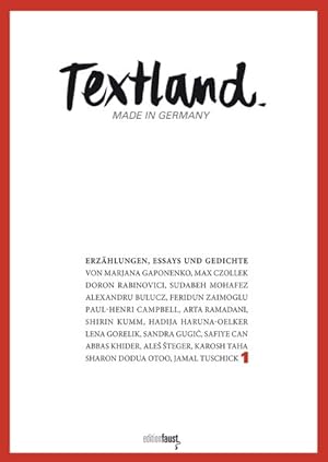 Seller image for Textland - Made in Germany: 1 - Erzhlungen, Essays und Gedichte for sale by Gerald Wollermann