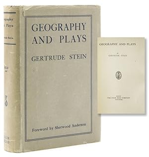 Bild des Verkufers fr Geography and Plays. Foreword by Sherwood Anderson zum Verkauf von James Cummins Bookseller, ABAA