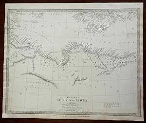 Ancient World Libya North Africa 1840 SDUK detailed antique map