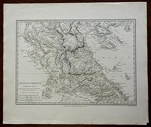 Ancient Greece Macedonia Epirus Thessalia Euboea 1829 SDUK detailed antique map