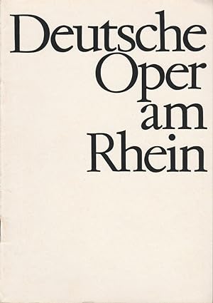 Seller image for Programmheft Giuseppe Verdi RIGOLETTO Spielzeit 1966 / 67 for sale by Programmhefte24 Schauspiel und Musiktheater der letzten 150 Jahre