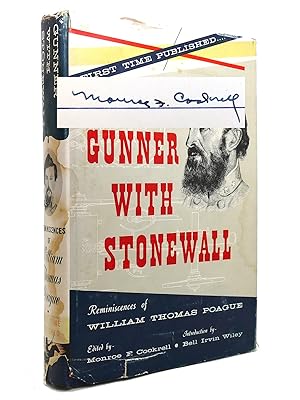 Imagen del vendedor de GUNNER WITH STONEWALL Reminiscences of William Thomas Poague a la venta por Rare Book Cellar
