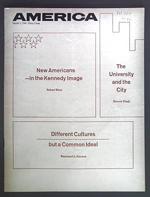 Seller image for New Americans in the Kennedy Image. - in: America. March 5, 1966. for sale by books4less (Versandantiquariat Petra Gros GmbH & Co. KG)