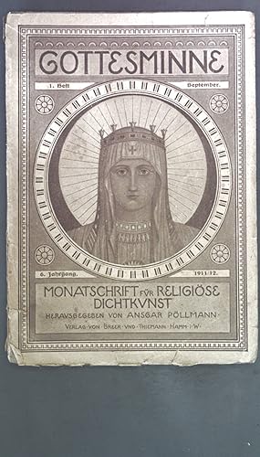 Immagine del venditore per Die Literatur auf dem eucharistischen Kongre in Madrid. - in: Gottesminne. Monatschrift fr religise Dichtkunst. 6. Jhg. 1. Heft. venduto da books4less (Versandantiquariat Petra Gros GmbH & Co. KG)