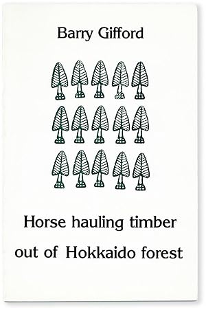 Horse hauling timber out of Hokkaido forest