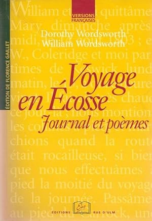 Seller image for Voyage en Ecosse. Journal et poèmes for sale by LE GRAND CHENE