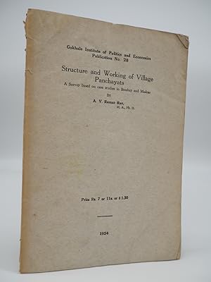 Seller image for Structure and Working of Village Panchayats: a survey based on case studies in Bombay and Madras. for sale by ROBIN SUMMERS BOOKS LTD