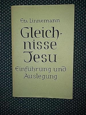 Bild des Verkufers fr Gleichnisse Jesu. Einfhrung und Auslegung zum Verkauf von Urs Zihlmann