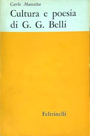 Bild des Verkufers fr Cultura e poesia di G.G. Belli zum Verkauf von Librodifaccia