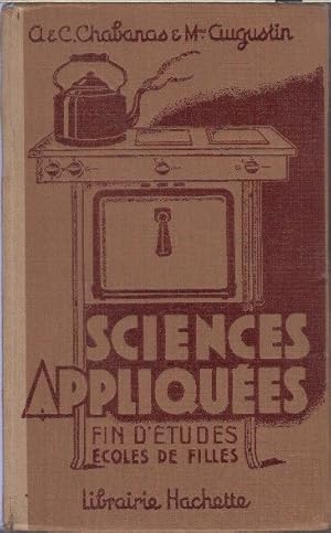 Sciences appliquees programmes du 16 aout 1941 cours superieur fin d'etudes ecoles de filles