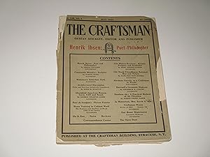 Imagen del vendedor de July 1905 The Craftsman Magazine: Henrik Ibsen - Sculptor Constantin Meunier - Aboriginal American Homes - Clio Hinton Bracken, Sculptor & Symbolist - Abraham Lincoln, as Craftsman in Words - Harvard's Germanic Museum - Craftsman House a la venta por rareviewbooks