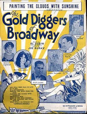 Seller image for Painting the Clouds With Sunshine" from the Musical "The Gold Diggers of Broadway" (SHEET MUSIC) for sale by Dorley House Books, Inc.