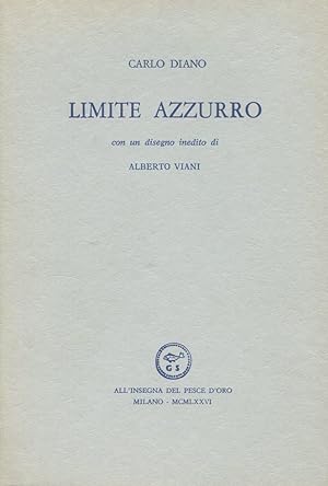 Bild des Verkufers fr Limite azzurro zum Verkauf von Studio Bibliografico Marini