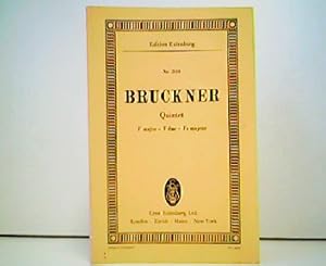 Anton Bruckner - Quintet. F major - F dur - Fa majeur for 2 Violins, 2 Violas and Violoncello. Ed...