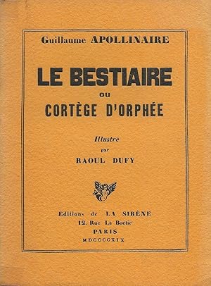 Seller image for Le Bestiaire ou Cortge d'Orphe. for sale by Librairie Les Autodidactes - Aichelbaum