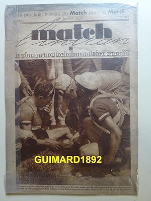 Match Intran n°415 27 juillet 1934