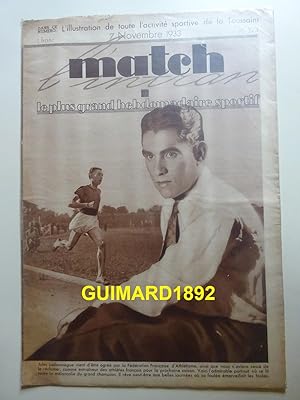 Match Intran n°374 7 novembre 1933