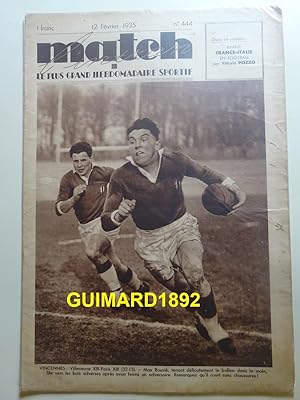 Match Intran n°444 12 février 1935