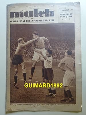 Match Intran n°449 19 mars 1935