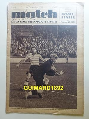 Match Intran n°480 24 septembre 1935