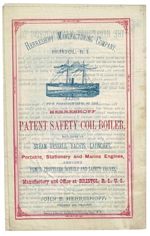 Herreshoff Manufacturing Company, Bristol, R.I. sole manufacturer of the Herreshoff patent safety...