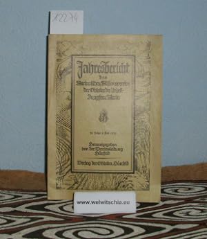Seller image for Jahresbericht des Marianischen Missionsvereins der Oblaten der Unbefleckten Jungfrau Maria 1937. for sale by Antiquariat Welwitschia Dr. Andreas Eckl