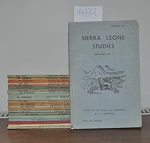 Sierra Leone Studies. The Journal of the Sierra Leone Society. New Series. 21 Volumes: Nos 1 (195...