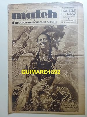 Match Intran n°534 8 septembre 1936