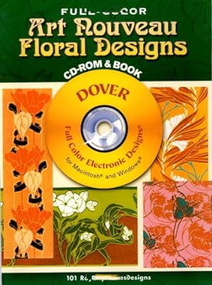 Seller image for Full-Color Art Nouveau Floral Designs for sale by Libro Co. Italia Srl