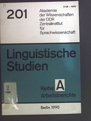 Bild des Verkufers fr Zwischen Leibniz und Humboldt: Zur Stellung des sprachwissenschaftlichen Werkes von Karl Philipp Moritz im geistigen Leben des ausgehenden 18. Jahrhunderts (Zur Dialektik der Determinanten in der Geschichte der Sprachwissenschaft) IV. Akademie der Wissenschaften der DDR, Zentralinstitut fr Sprachwissenschaft: Linguistische Studien Reihe A: Arbeitsberichte 201. zum Verkauf von books4less (Versandantiquariat Petra Gros GmbH & Co. KG)