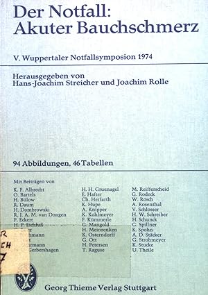 Imagen del vendedor de Der Notfall, akuter Bauchschmerz. a la venta por books4less (Versandantiquariat Petra Gros GmbH & Co. KG)