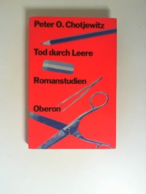 Tod durch Leere : Romanstudien.