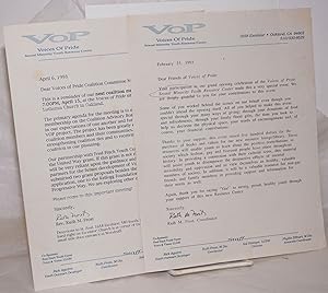 Voices of Pride Correspondence [two letters]