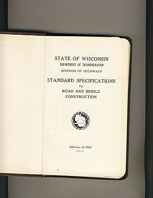 Imagen del vendedor de Standard Specifications for Road and Bridge Construction 1969 a la venta por Richard Lemay