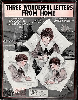 Bild des Verkufers fr SHEET MUSIC: 'Three Wonderful Letters from Home" zum Verkauf von Dorley House Books, Inc.