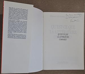 Seller image for Qu'est-ce que la Littrature Compare ? for sale by MAGICBOOKS