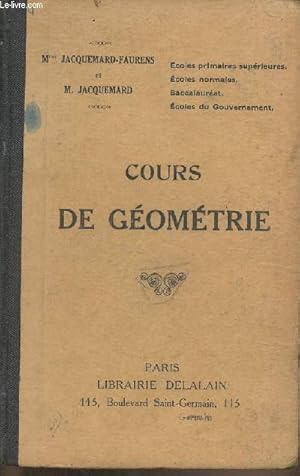 Seller image for Cours de gomtrie for sale by Le-Livre