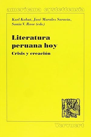Seller image for Literatura peruana hoy for sale by Imosver