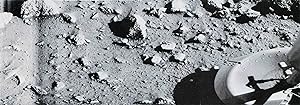 THE FIRST IMAGE OF THE SURFACE OF MARS: Original NASA photograph, taken by a camera on board the ...