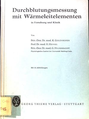 Imagen del vendedor de Durchblutungsmessung mit Wrmeleitelementen in Forschung und Klinik; a la venta por books4less (Versandantiquariat Petra Gros GmbH & Co. KG)