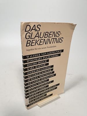 Bild des Verkufers fr Das Glaubensbekenntnis. Aspekte fr ein neues Verstndnis. Hrsg. von Gerhard Rein. zum Verkauf von Antiquariat Bookfarm
