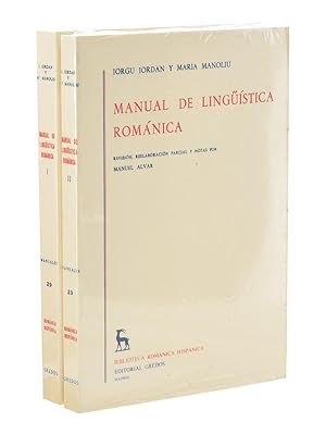 Imagen del vendedor de MANUAL DE LINGSTICA ROMNICA (EDICIN COMPLETA EN 2 VOLMENES) a la venta por Librera Monogatari