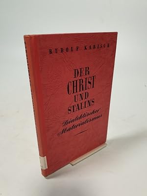 Bild des Verkufers fr Der Christ and Stalins dialektischer Materialismus. zum Verkauf von Antiquariat Bookfarm