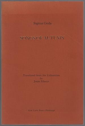 Seller image for Songs of Autumn for sale by Between the Covers-Rare Books, Inc. ABAA