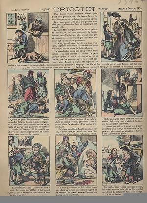 Seller image for Tricotin. Image d'Epinal en couleurs. Sans date. Vers 1900. for sale by Librairie Et Ctera (et caetera) - Sophie Rosire