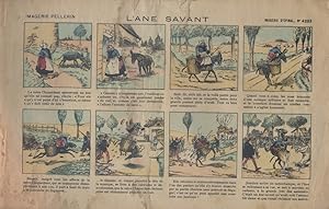 Image du vendeur pour L'ne savant. Image d'Epinal en couleurs. (N 4233). Sans date. Vers 1900. mis en vente par Librairie Et Ctera (et caetera) - Sophie Rosire