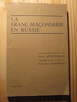 Imagen del vendedor de Bibliographie sur la franc-maconnerie en Russie a la venta por Expatriate Bookshop of Denmark